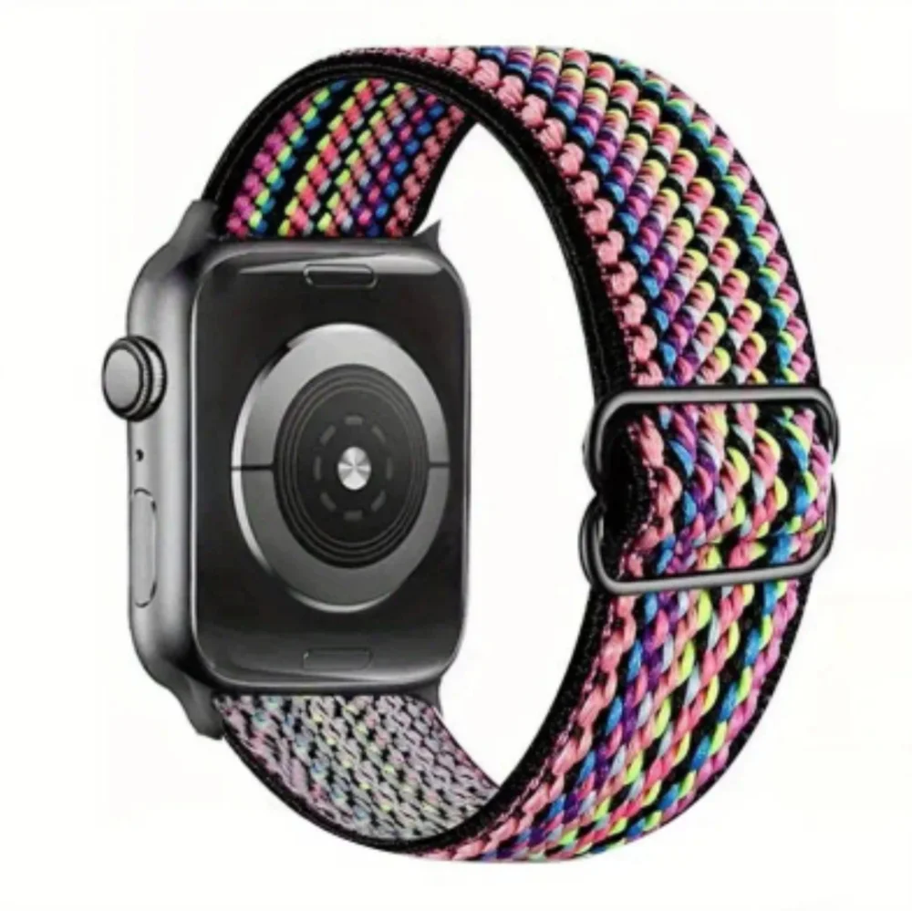 Two Apple Watch Nylon Elastic Bands. 38mm, 40mm, 41mm